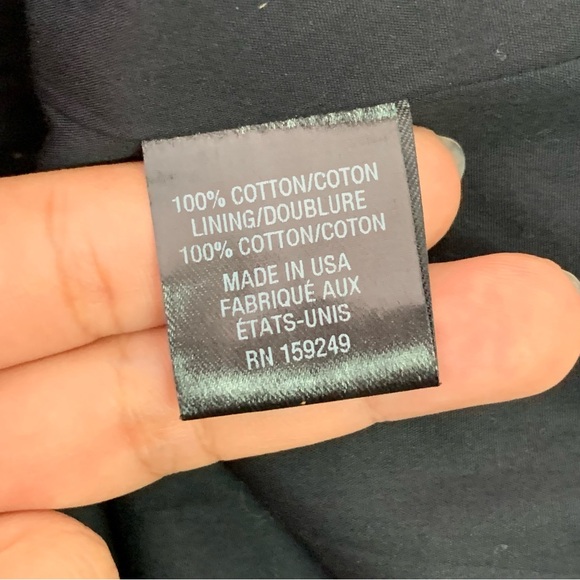 TWP Women's Black Two Button 100% Cotton Blazer Size XS / Small - Picture 6 of 7